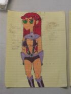 Starfire in her new uniform for Teen Titans Season 6