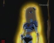 Terra disguised as Slade's apprentice in Dark Designs