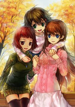 3 anime friends