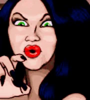 Scylla taunting the player in the first  game.