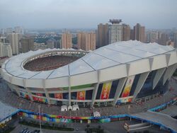 Shanghai Stadium opened in the late 1990's and is the proposed venue for the 21st episode, "Shanghai-er Ground".