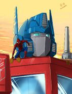 Spider-Man and Optimus Prime