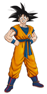 Goku's official profile image in the Dragon Ball anime.
