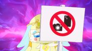"Filming on stage is strictly forbidden according in one of the precepts in the Shimmerland Law" (S1-EP2)