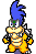 Larry Koopa's idle battle sprite animation from Mario & Luigi: Superstar Saga.