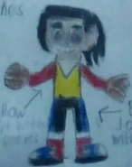 Emeline's casual attire, as designed by the creator for the second time.