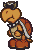 A battle idle animation of a Koopa Troopa from Paper Mario (discounting the occasional sidling, which is done at random and technically considered a separate animation).