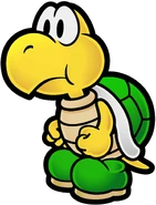 Koopa Troopa's artwork from Super Paper Mario.