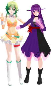 Gumi Megpoid and Mimi Yorune