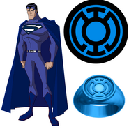 Superman as the Grandmaster of the Blue Lantern Corps