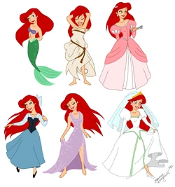 white christmas dresses Ariel, Human (Light Nougat)