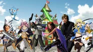 Luke, Mara Jade, Ahsoka, Rex and their Fairy Tail Friends