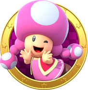 Toadette's artwork from Mario Party: Star Rush.