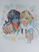 Spider-Gwen with Kamala Khan