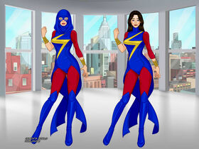 Kamala Khan as she appears in , , and Iago PUC's 