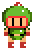 Green Bomberman's sprite from Super Bomberman 2.