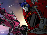 Art of Optimus with Elita-One