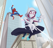 Spectacular Spider-Gwen in action