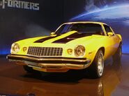 A 1976 Camaro, one of Bumblebee's vehicle forms in the Transformers film