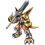 VictoryGreymon, who Greymon becomes in Heroes Alliance Forever.