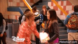 Logan carries Jasmine to class, which she seems to really enjoy!! 😄