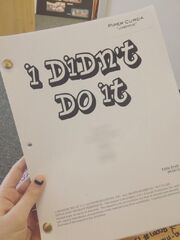 I Didn't Do It script, specifically for Jasmine