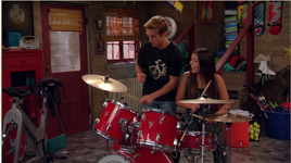 Jasmine&LoganOnDrums