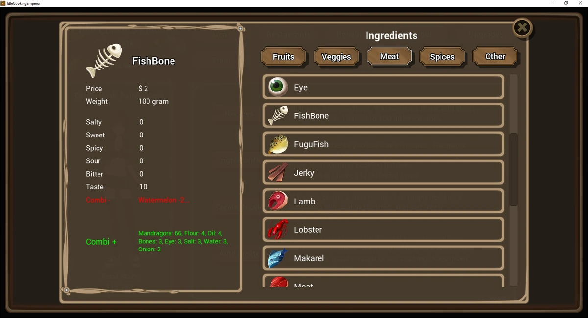 FishBone | Idle Cooking Emperor Wiki | Fandom