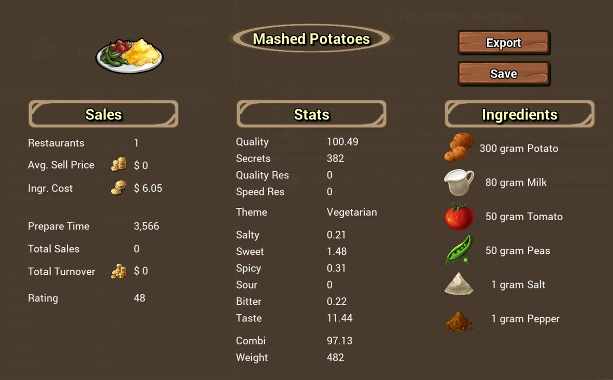 Mashed Potatoes Idle Cooking Emperor Wiki Fandom