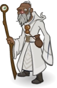 Monster Humanoid madWizardWhiteRobes