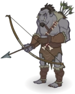 Monster Humanoid OrcFighter Ranged 3