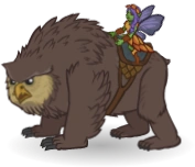 Monster Fey PixieRidingOwlbear