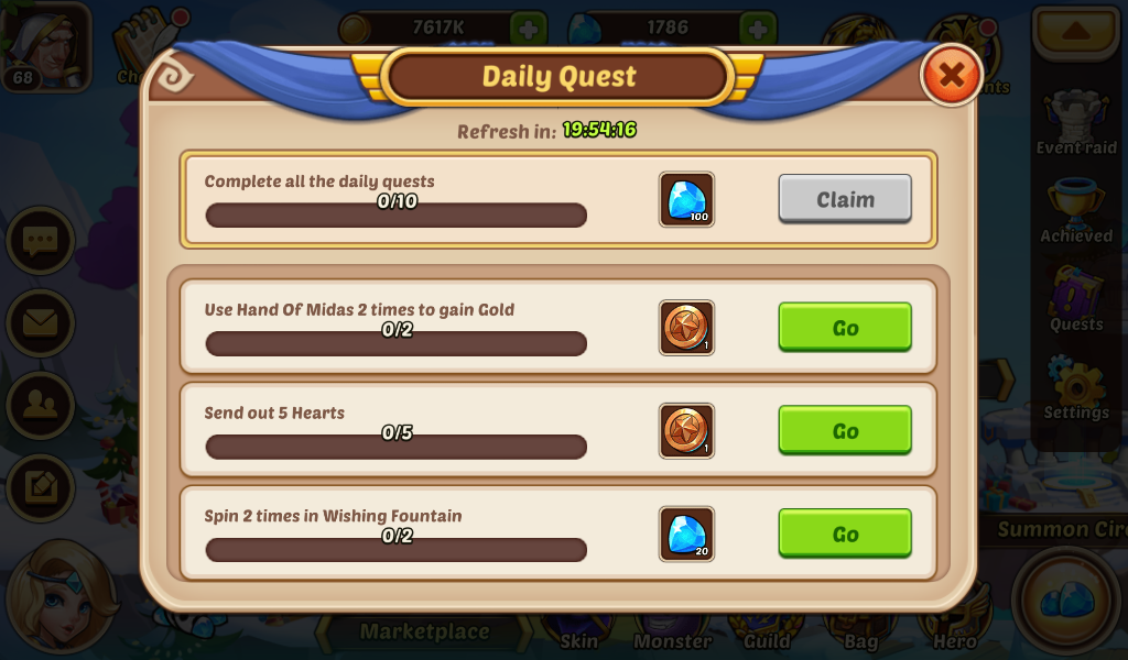Quests Idleheroes Wiki Fandom