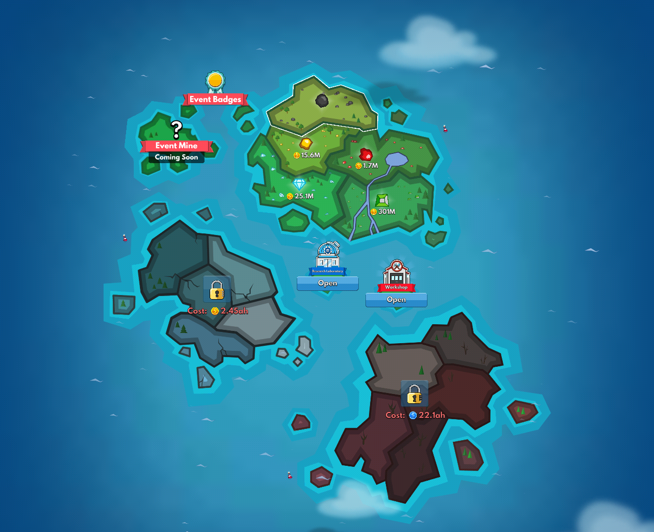 World Map | Idle Miner Tycoon Wiki | Fandom