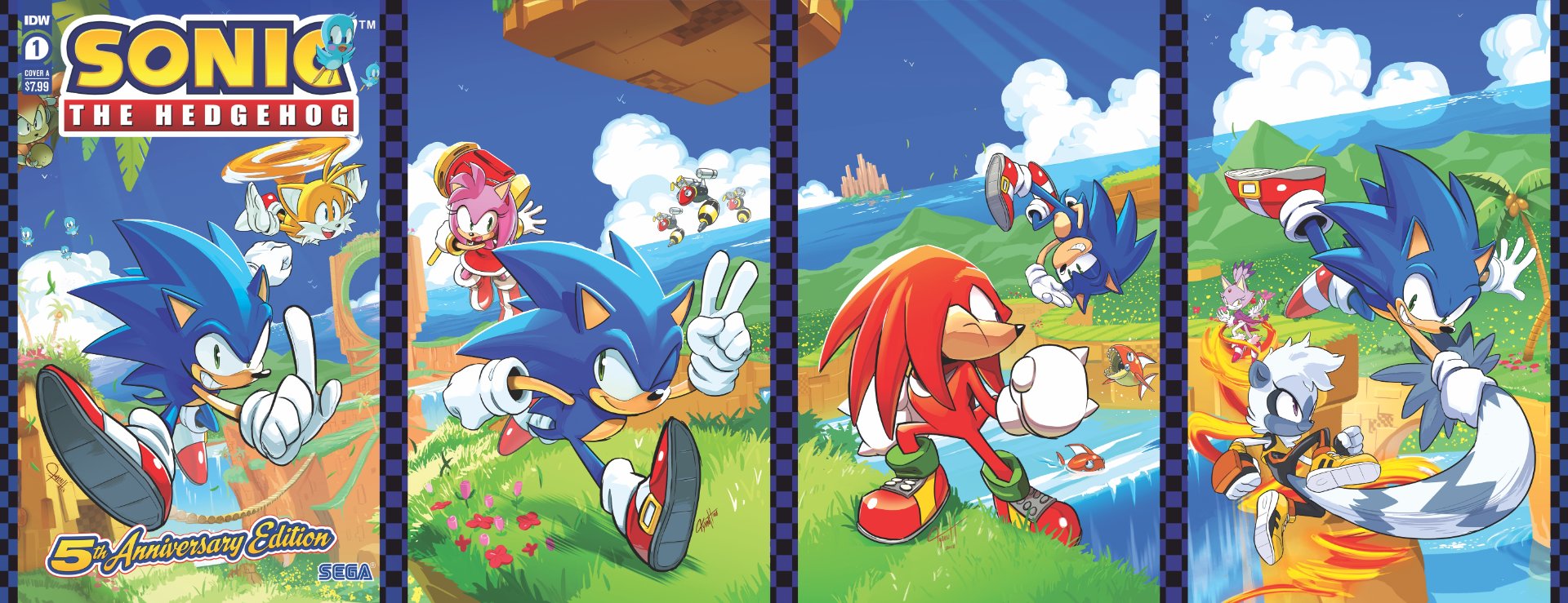 Editora IDW revela capa de nova série em quadrinhos de Sonic!