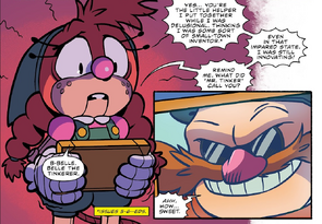 Belle and Eggman meet for the first time