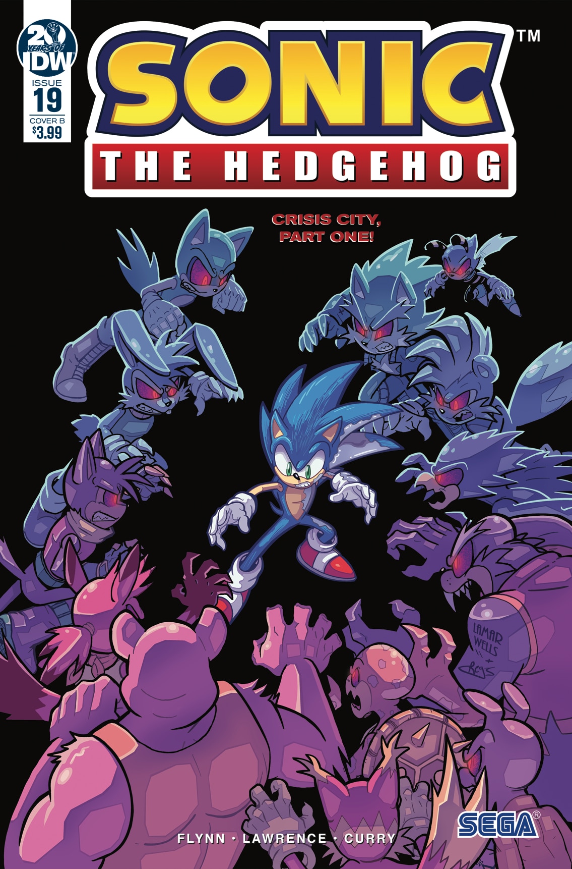 Sonic the Hedgehog 10 (IDW Publishing) Cover B by IdeaFan128 on