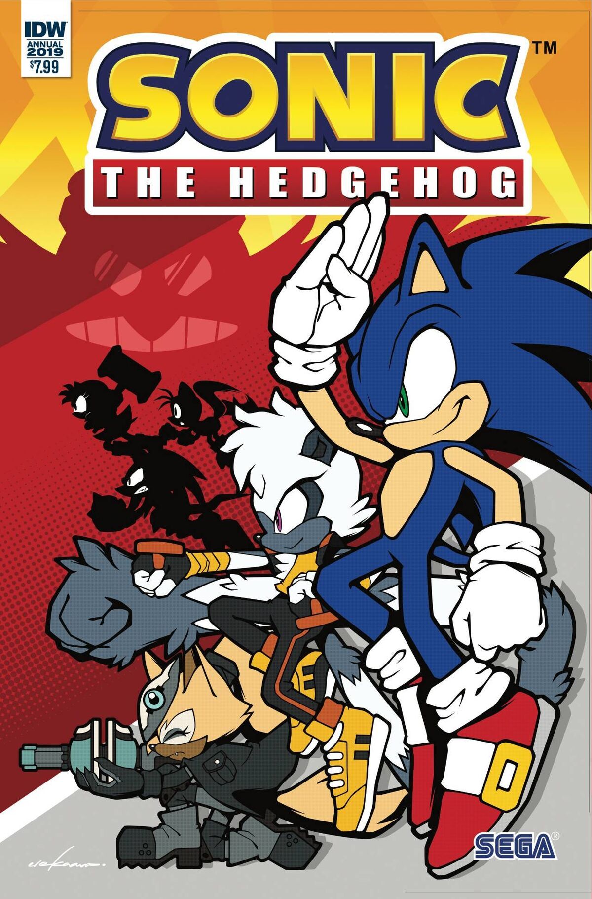 Sonic the Hedgehog 10 (IDW Publishing) Cover B by IdeaFan128 on