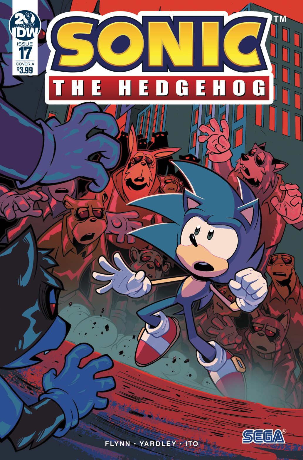 Sonic the Hedgehog 10 (IDW Publishing) Cover B by IdeaFan128 on