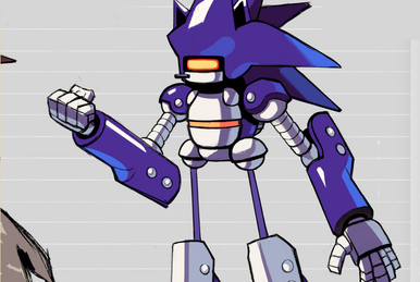 Mecha Sonic 2 - By @xelaairotkiv on Itaku