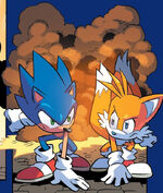 Sonic and Tails fight Egg Hammers