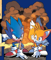 Sonic and Tails fight Egg Hammers