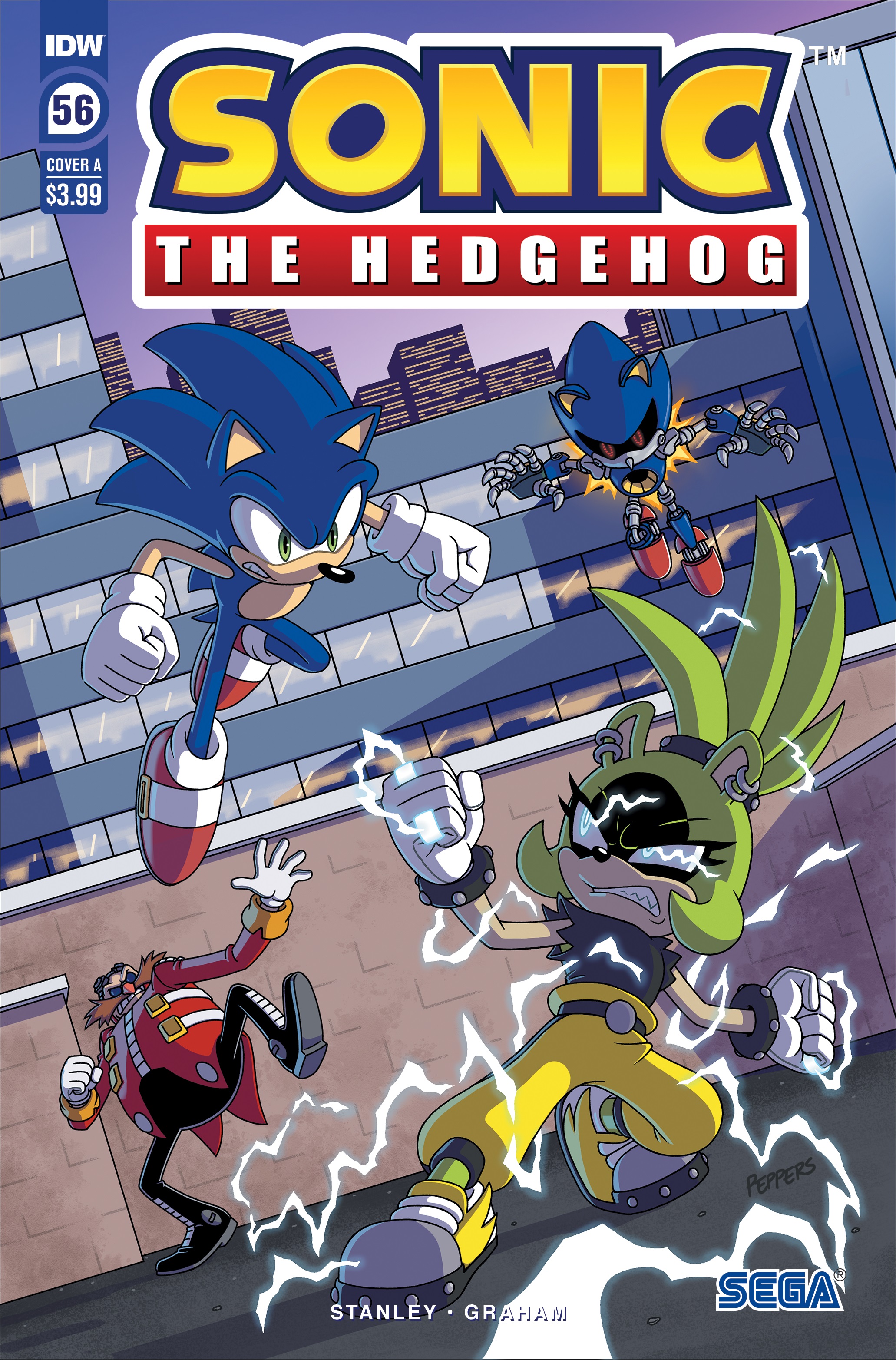 Sonic the Hedgehog #56 Cover C 1 for 10 Incentive Fourdraine