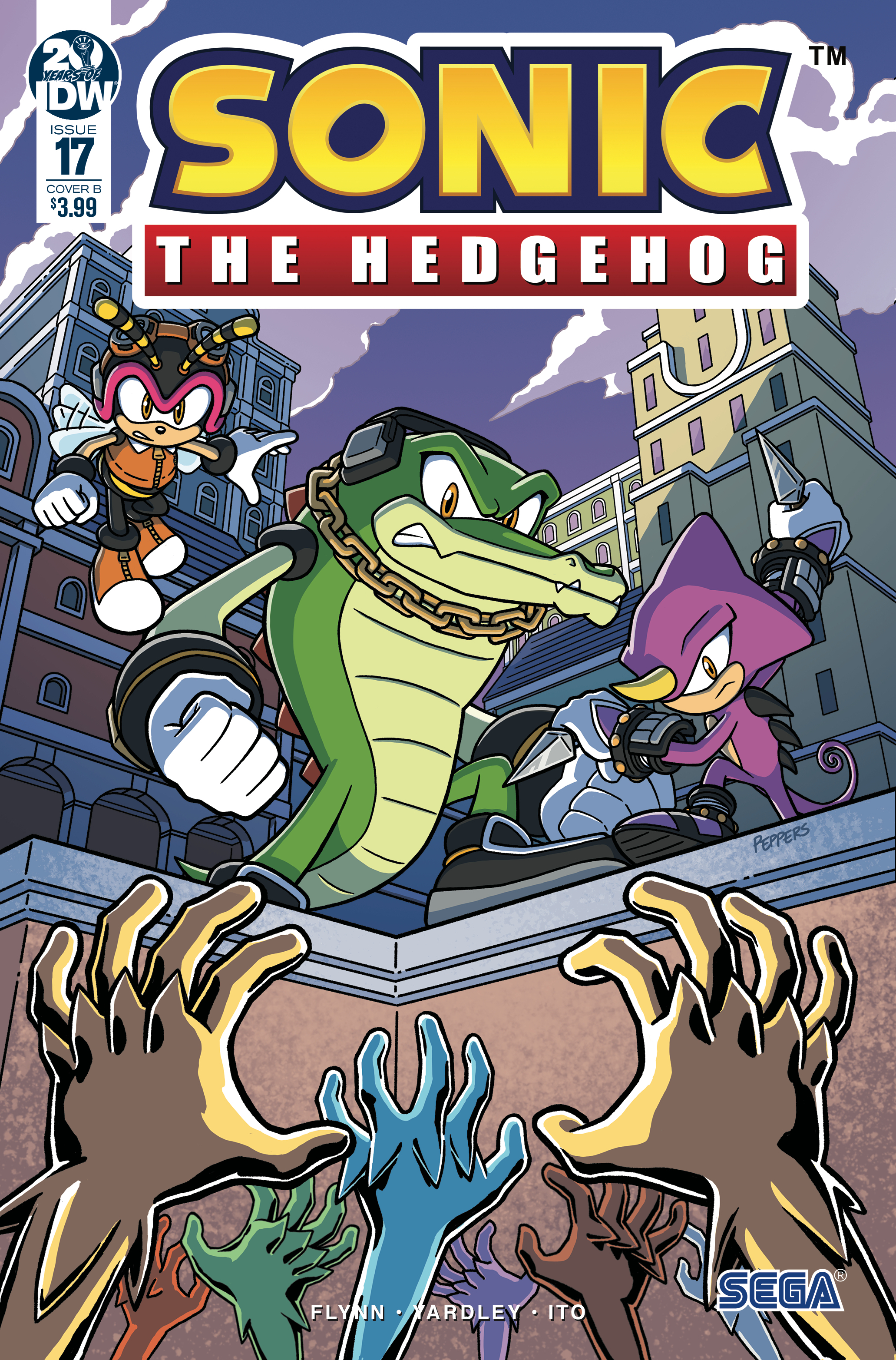 Sonic the Hedgehog 10 (IDW Publishing) Cover B by IdeaFan128 on