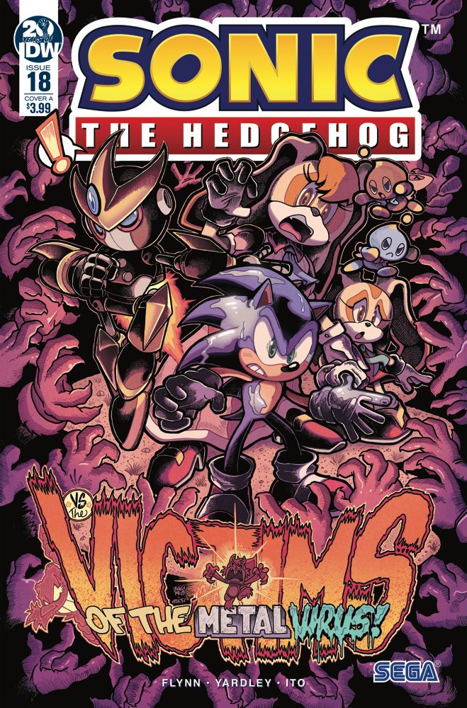 Sonic the Hedgehog 10 (IDW Publishing) Cover B by IdeaFan128 on