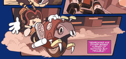 Charmy rides Moto Bug