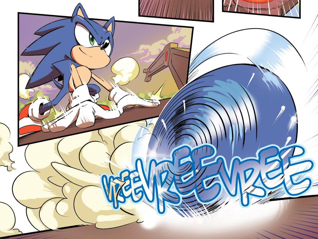 Dash And Spin Super Fast Sonic Spin Dash | IDW Sonic Hub | Fandom