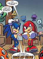 Sonic and Knuckles Mocking Rough and Tumble