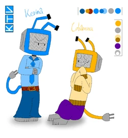 English translation: Kevinâ is a talking television machine and the face of KTV (sort of). He will make the most offbeat jokes during our bumpers and presentations of TV programs. As of now, we will make sure that he won’t be too hard on you viewers watching the channel.