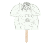 Emperor's angry cutout